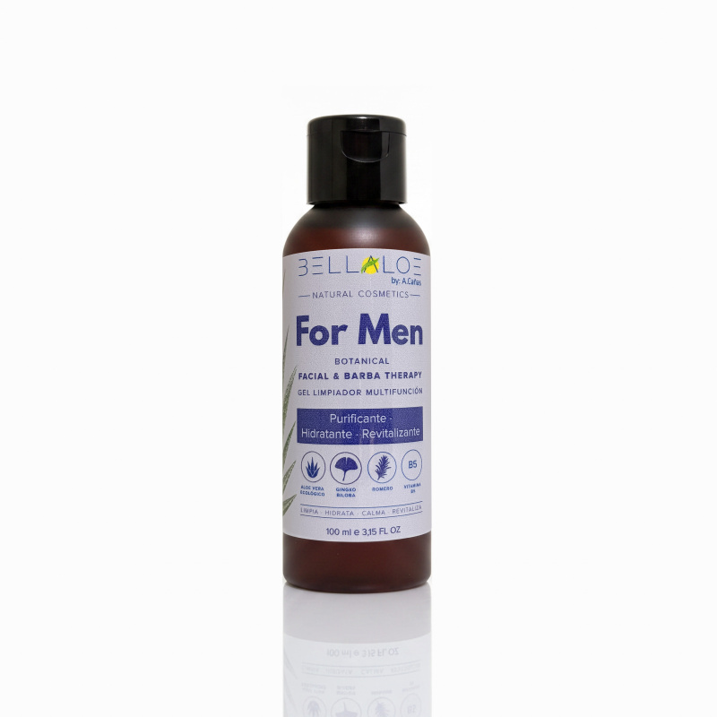 Gel Limpiador Botánico - Therapy For Men Rostro y Barba 100 ml